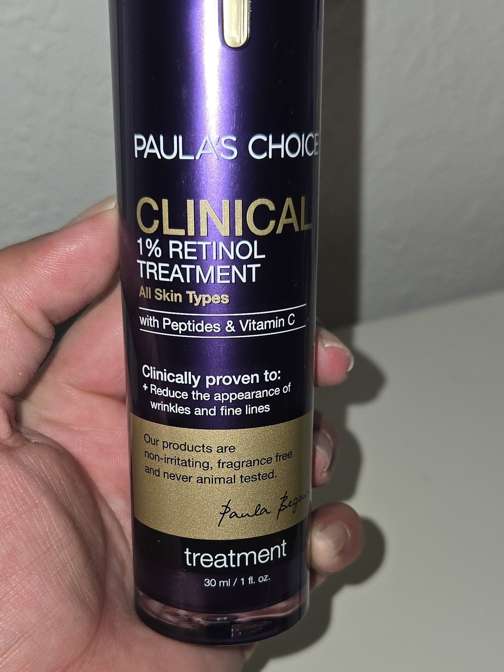 Paula's Choice Purple and Gold Treatment Bottle
